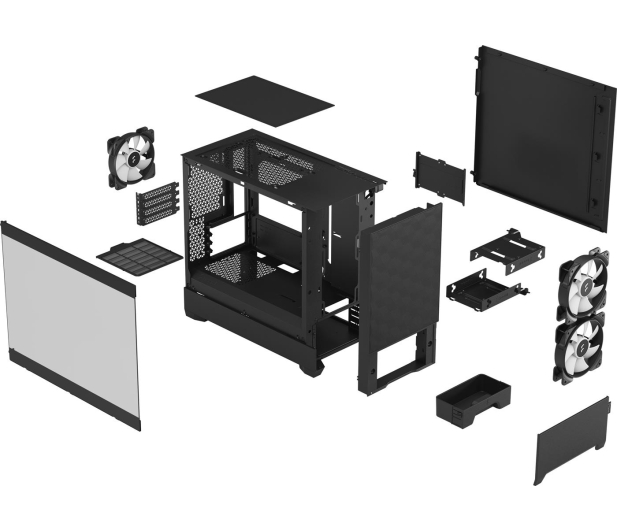 FRACTAL DESIGN Obudowa Pop Mini Air RGB Black TG Clear Tint FD-C-POR1M-06 - 1051271 - zdjęcie 11